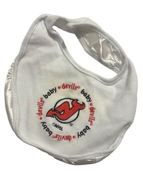 New Jersey Devils White Infant Bib
